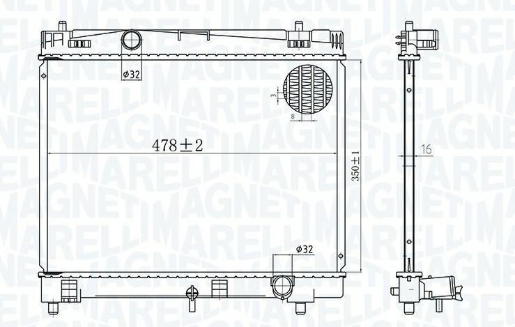 Articolo PHV7C - RADIATORE TOYOTA YARIS (P9)
