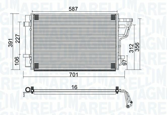 Articolo PZZV3 - CONDENSATORE HYUNDAI I30 (GD) 1.4
