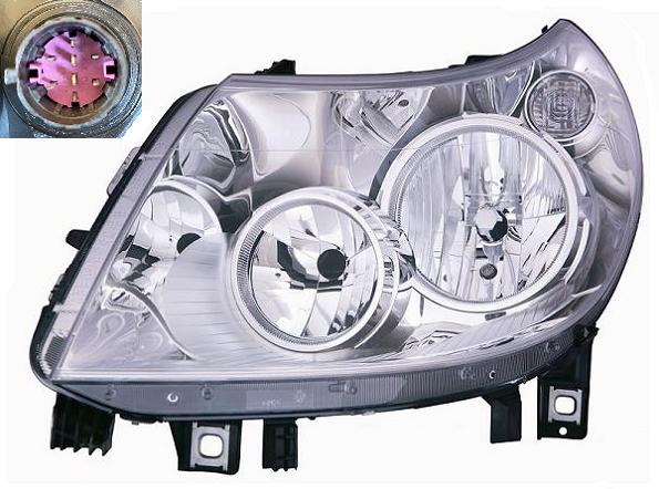 Articolo Q5W8P - FARO SX H7-H1 8PIN C/MOT EL DUCATO-JUMPER-BOXER 06/11>