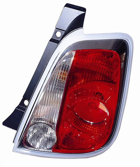Articolo Q6DPY - GR OTTICO P/SX BIANCO ROSSO FIAT 500 07/07> BORDO BIANCO