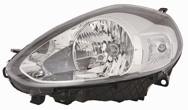 Articolo QM5S4 - FARO DX H4 C/MOT EL FIAT PUNTO EVO 07/09>PARAB GRIGIO CHIARO