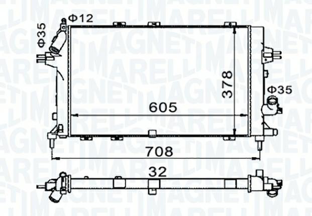 Articolo QN84G - RADIATORE OPEL ZAFIRA /ZAFIRA FAMILY B (