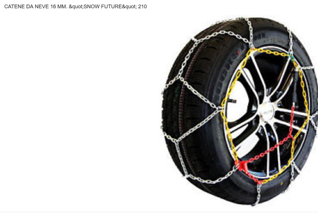 Articolo R5X6K - SERIE CATENE SUV-4X4-VEICOLI COMMERCIALI (16MM) GR 210