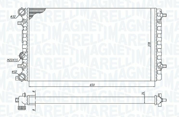 Articolo R6GNM - RADIATORE VW NEW BEETLE(9C1, 1C1) 2.0