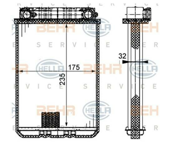 Articolo R9RQ6 - RAD RISCALD MB C-CL. (W203)
