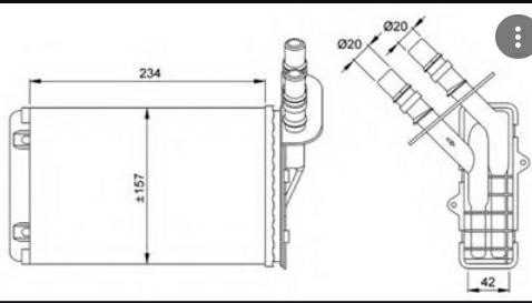 Articolo S26RM - SCAMBIATORE CALORE RENAULT MEGANE-CLIO I