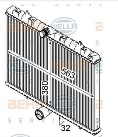 Articolo SR85W - RADIATORE CITROEN JUMPY/ FIAT SCUDO