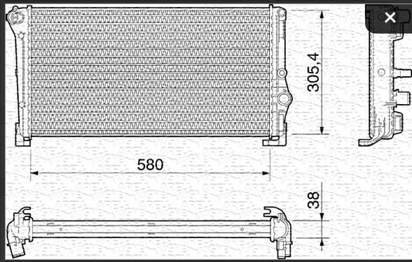 Articolo SX1K7 - RADIATORE FIAT PUNTO (188_ - LANCIA -