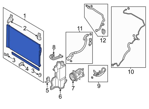 Articolo T6RH5 - CONDENSATORE INFINITI Q50