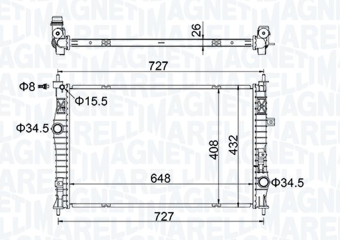 Articolo TDZQF - RADIATORE PEUGEOT 3008 SUV (M_) /CITROEN