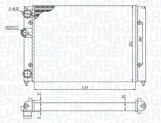 Articolo TGM31 - RADIATORE VW GOLF III (1H1) 1.6