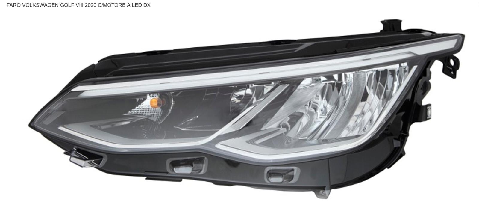 Articolo TWKHR - FARO DX A LED C/MOTOR ELETTR VOLKSWAGEN GOLF 8 03/20> P NERA