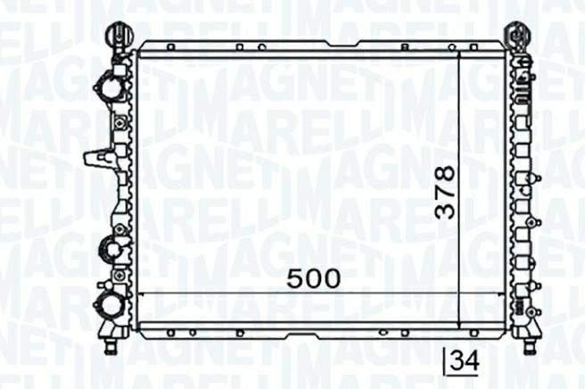 Articolo TYYXS - RADIATORE ALFA ROMEO 155 (167) FIAT - LANCIA -