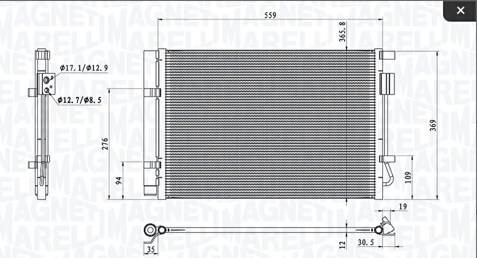 Articolo V2MSC - CONDENSATORE HYUNDAI I20 (PB PBT)