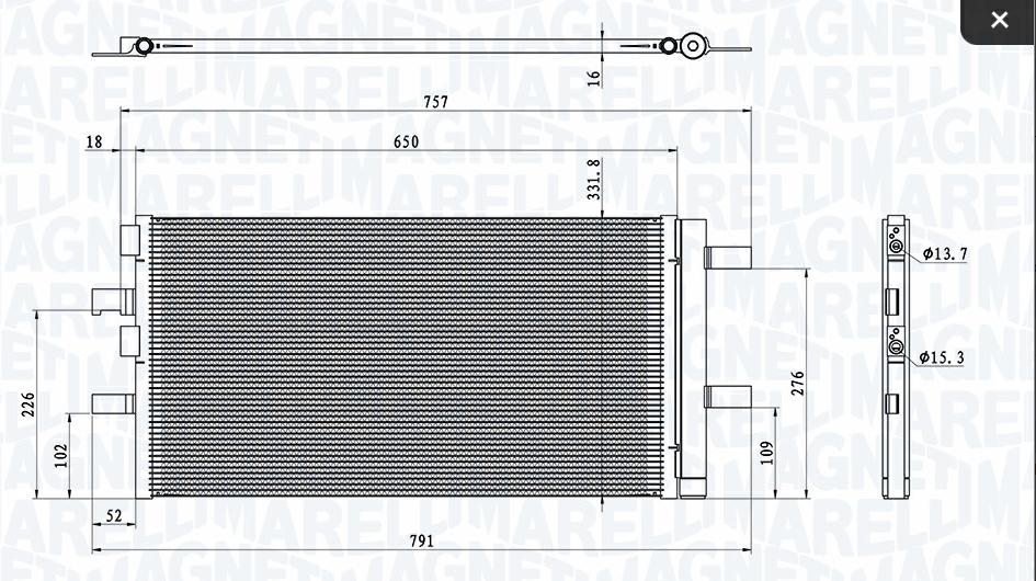 Articolo V2NQG - CONDENSATORE BMW X1 (F48) - MINI -