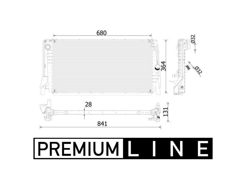 Articolo V4RY6 - RADIATORE RAFFRED BMW SERIE 2 F45 TOURER-F46 GR TOURER 14>