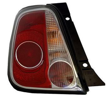 Articolo VC219 - GR OTTICO P/SX BIANCO ROSSO FIAT 500 01/10> BORDO NERO