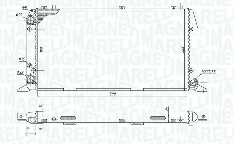 Articolo VX1PW - RADIATORE AUDI 80 (89, 89Q, 8A, B3) 1.8 S