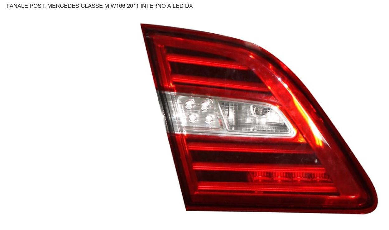 Articolo W82RF - FANALE P/DX INT A LED MERCED CLASSE M W166 10/11>