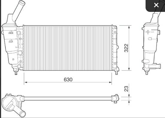 Articolo WDYSY - RADIATORE LANCIA Y (840) 1.2 (840AA, 840