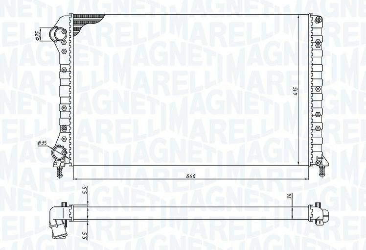 Articolo WNGQ2 - RADIATORE FIAT DOBLO CARGO (223)