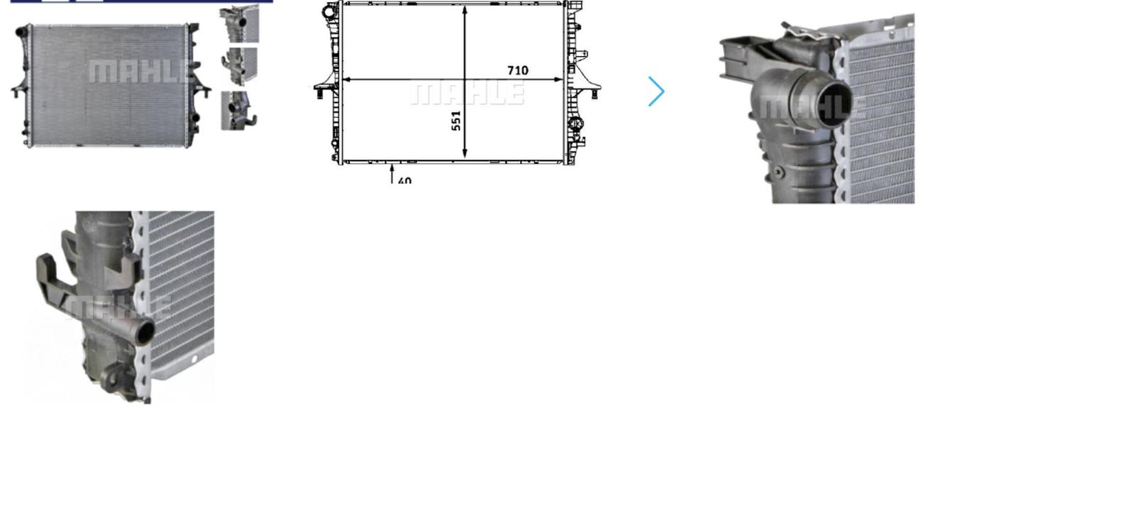 Articolo WPYR0 - RADIATORE VOLKSWAGEN TOUAREG 12/10>