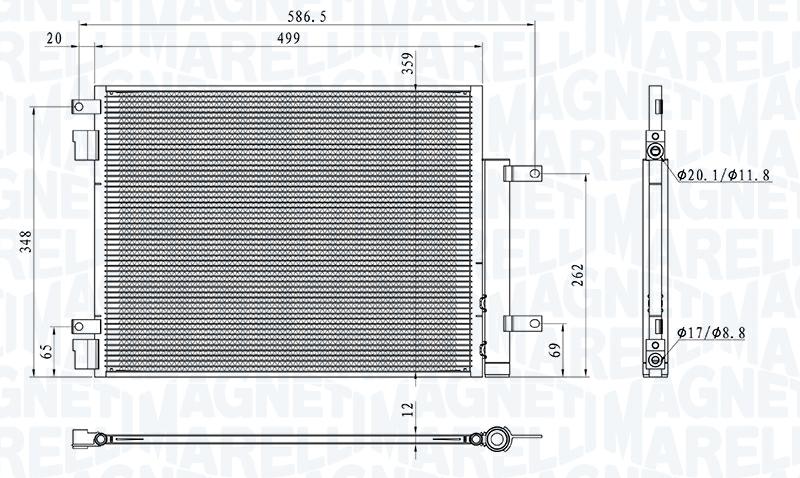 Articolo X0BM0 - CONDENSATORE  ARIA CONDIZIONATA OPEL KARL (C
