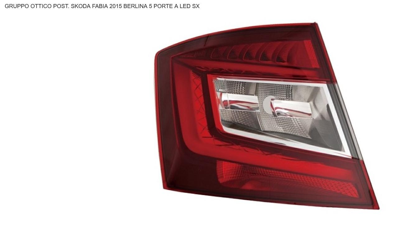 Articolo X4V8S - GR OTTICO P/SX A LED SKODA FABIA 10/14> 5P