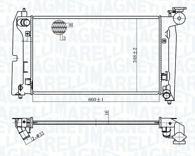 Articolo XDC2B - RADIATORE TOYOTA COROLLA