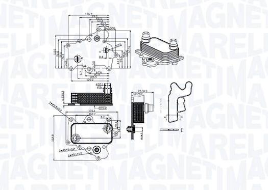 Articolo XRTG3 - RADIATORE OLIO FIAT TIPO (356, 357) 1.6D - OPEL - JEEP -