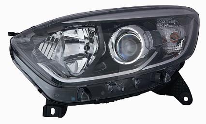 Articolo YRH1W - FARO SX 2H1 C/MOT EL RENAULT CAPTUR 02/13>PARAB NERA PROF CROM