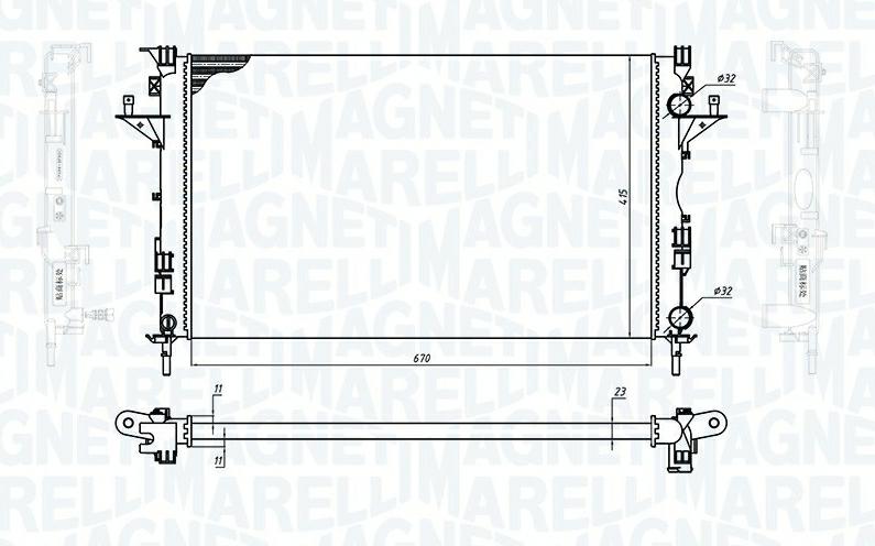 Articolo YWFFR - RADIATORE RENAULT LAGUNA II (BG0/1)