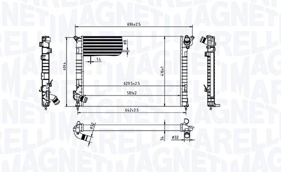 Articolo YXF3G - RADIATORE MINI MINI (R50, R53)