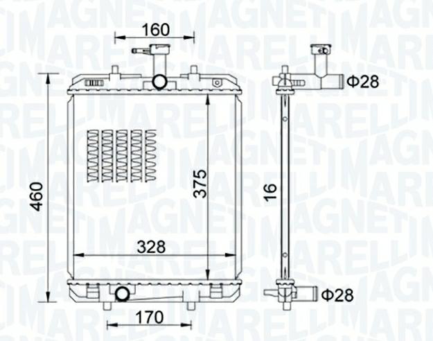 Articolo Z3T6S - RADIATORE CITROÃN C1 (PM, PN) 1.0