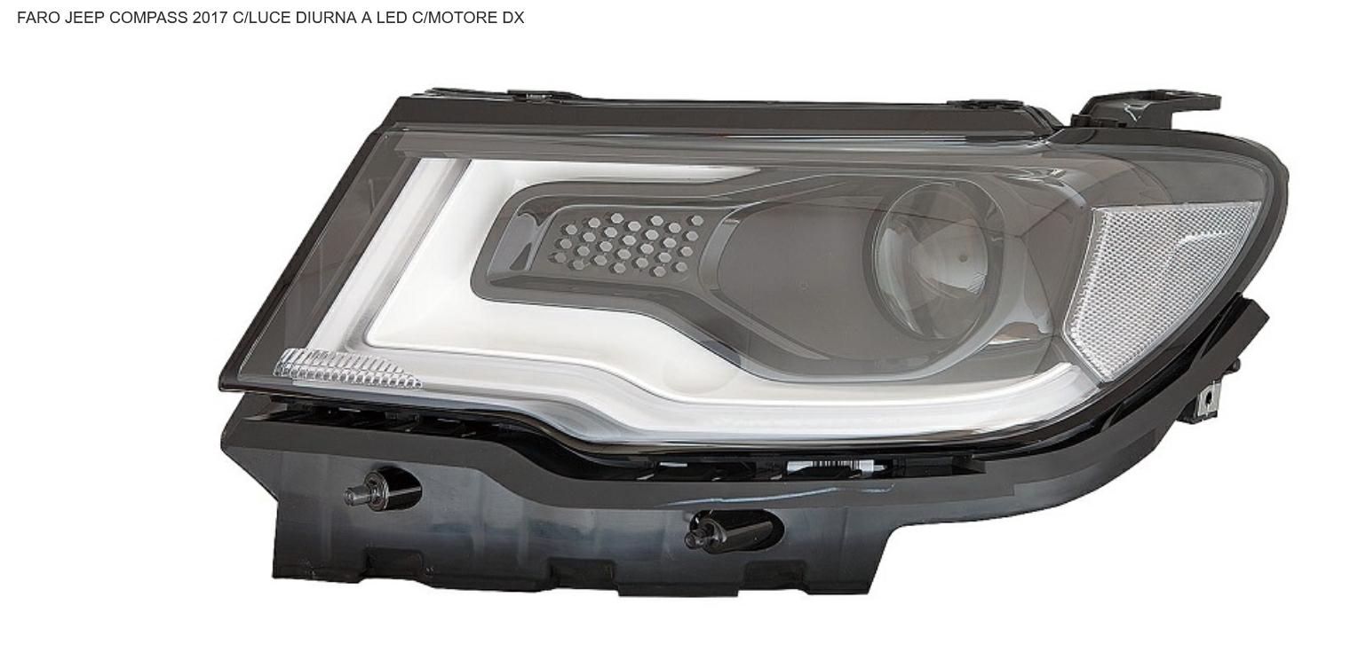 Articolo Z4F0H - FARO DX HB3 C/MOT ELET C/DRL A LED JEEP COMPASS 01/17>03/20