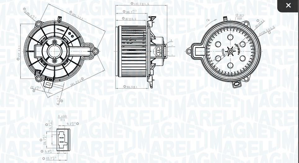 Articolo Z70Q0 - SOFFIATORE INTERNO LANCIA YPSILON (312_) 1.