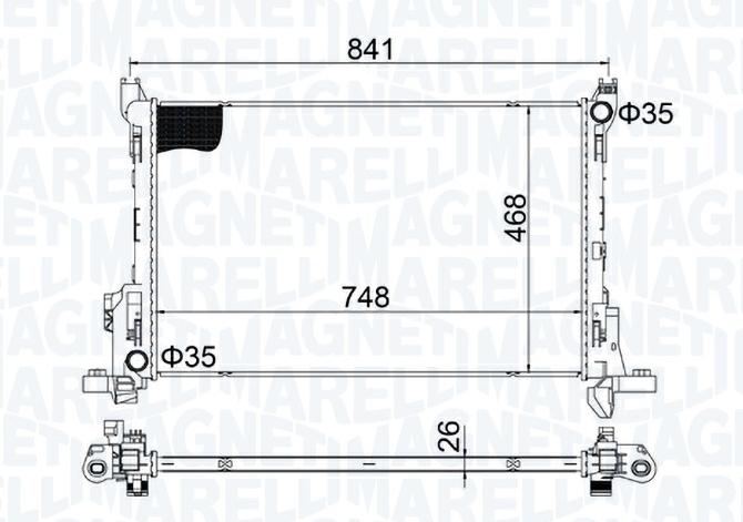 Articolo Z7T95 - RADIATORE RENAULT TRAFIC III / OPEL / NISSAN