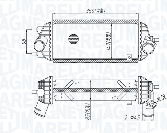 Articolo ZZ4V4 - INTERCOOLER HUYUNDAI IX35 (LM EL ELH) / KIA SPORTAGE